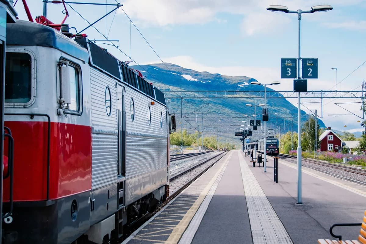 Tågstation i Svenska bergen