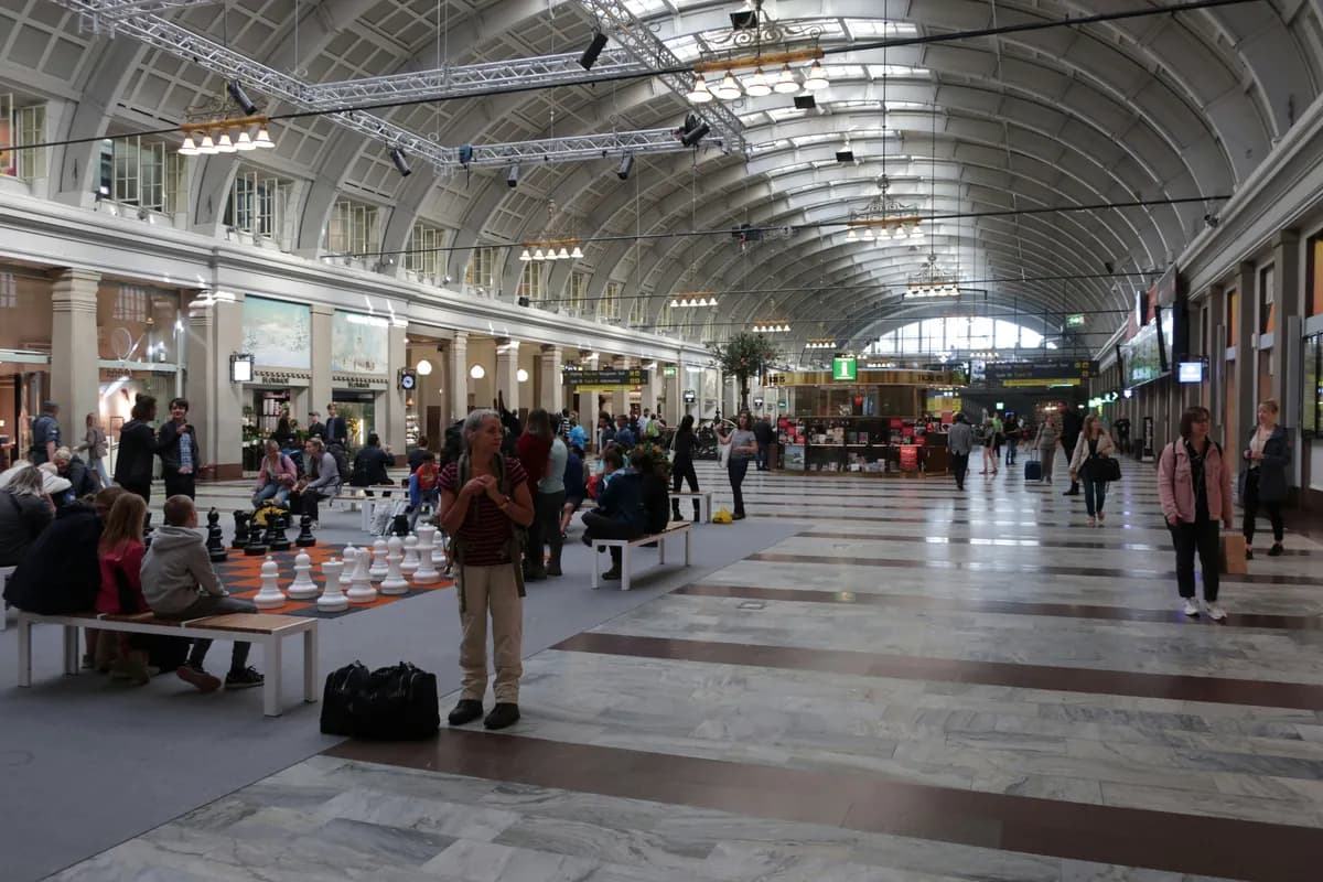 Stora hallen på Stockholms centralstation. Stockholm, Sverige