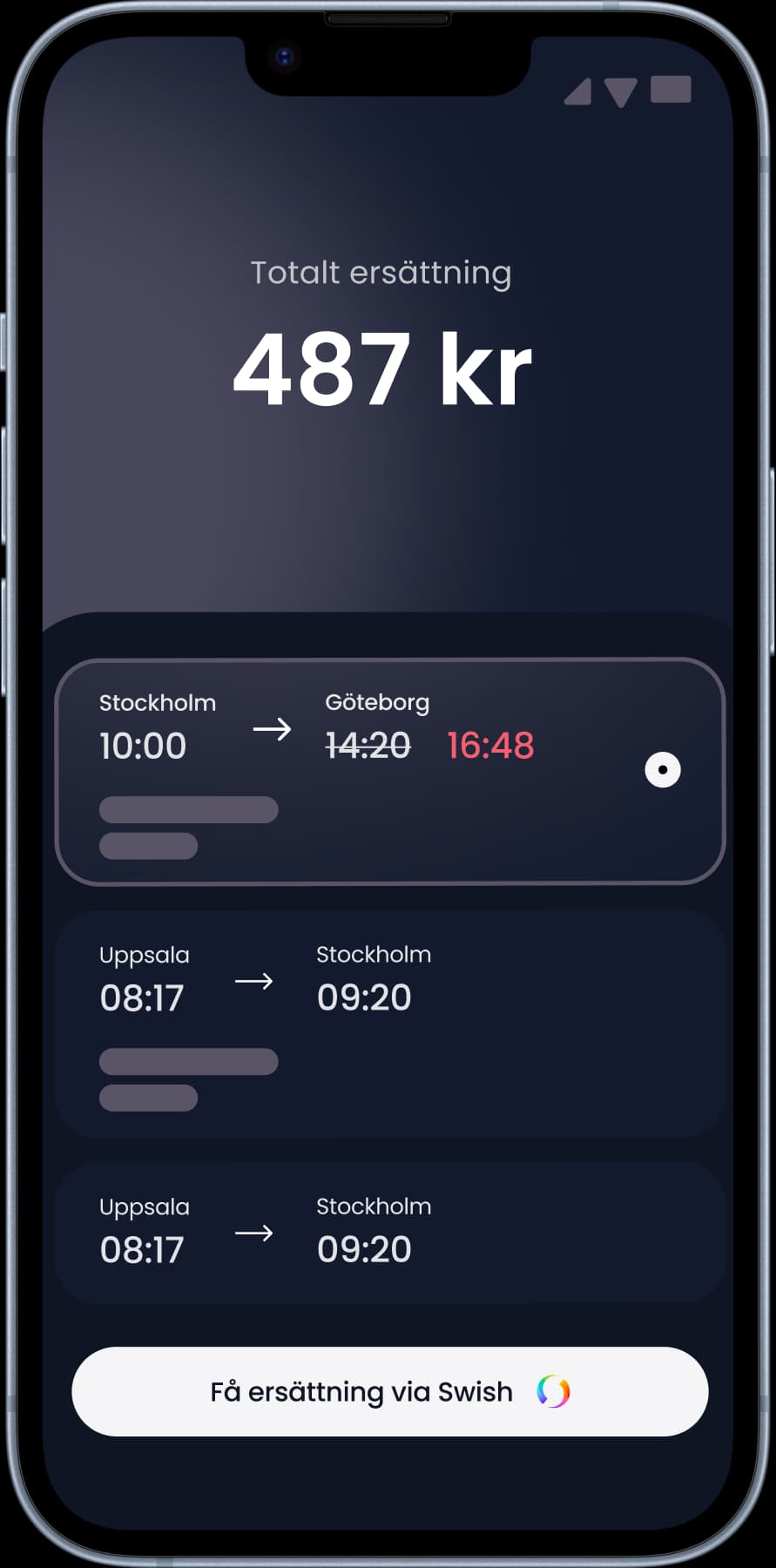 Illustration of the Klimra compensation application